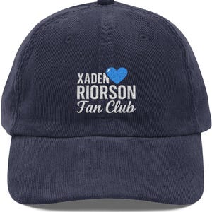 Xaden Riorson Fan Club Hat Fourth Wing Merch for Booktok Readers and Fantasy Lovers Empyrean Series Gift for Her Bookish Romantasy Fans