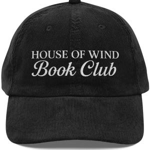 House of Wind Book Club Embroidered Hat for ACOTAR Fans Sarah J Maas Merch Velaris Gift for Book Lovers and Fantasy Readers
