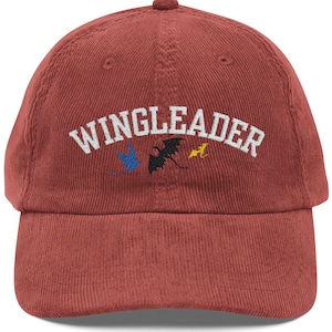 Wingleader Fourth Wing Hat Embroidered Dragon Cap Inspired by Xaden Riorson Basgiath Empyrean Series Gift for Booktok Readers