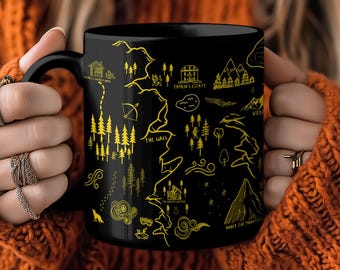 Night Court Velaris Mug ACOTAR Coffee Mug Inspired by Sarah J Maas Fantasy Map Book Lover Gift for SJM Fans and ACOMAF Readers