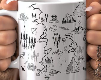 Velaris Mug ACOTAR Coffee Mug for Book Lovers Inspired by Sarah J Maas ACOMAF Fan Art Court of Thorns and Roses Gift for Readers