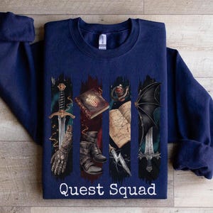 Quest Squad Sweatshirt War College Attire, Fourth Wing Sweater, Basgiath War College Dragon Rider Shirt for Fantasy Book Lovers