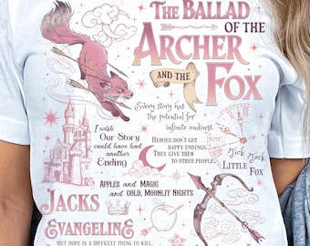 The Ballad of the Archer and the Fox by Evangeline Fox A Romantasy Gift for Book Lovers Fantasy Readers and Bookish Merch Fans