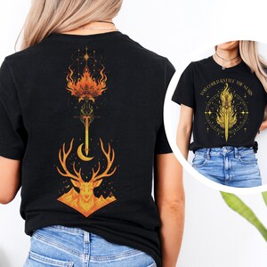 Throne of Glass Shirt Fireheart Tee The Thirteen Manon Blackbeak Rowan Whitethorn Sarah J Maas Merch Terrasen Kingsflame Crescent City Top