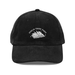 Spread Those Pages Embroidered Book Hat for Fantasy Readers Booktok Merch Smut Lover Gift Romantasy Bookish Aesthetic Cap for Her image 5