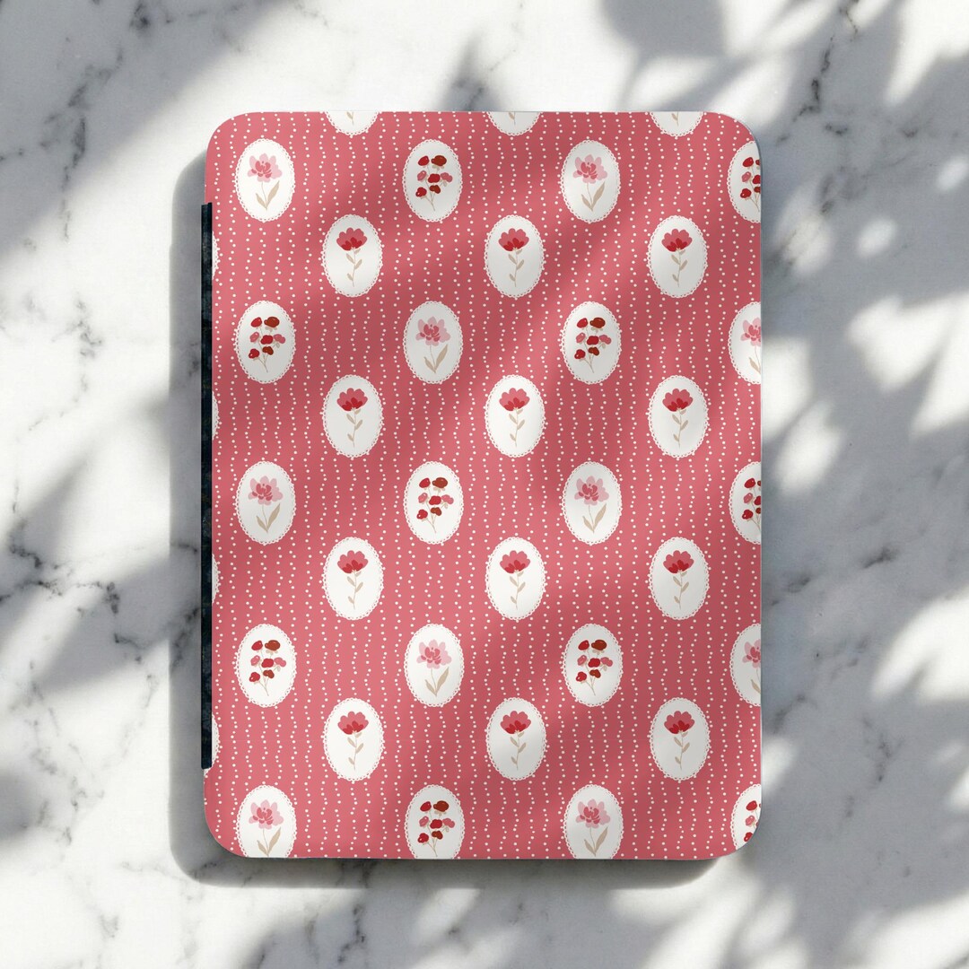 Vintage Floral Pattern Kindle Case Kindle Cover Charming Reader Sleeve ...