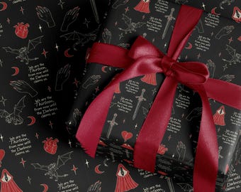 Trece Papel de Regalo Trono de Cristal Papel de Regalo Sarah J Maas Manon Blackbeak Rollo de Papel de Regalo de Lujo para Lectores