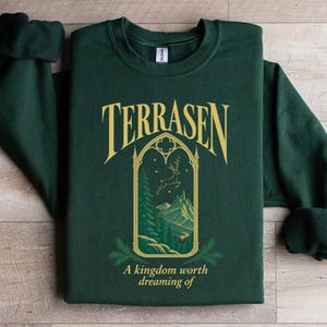 Glastron-tröja, Glastron-merchandise, Terrasen-tröja, Sarah J Maas-merchandise, SJM-merchandise, boklig tröja, bokälskare-present, Booktok