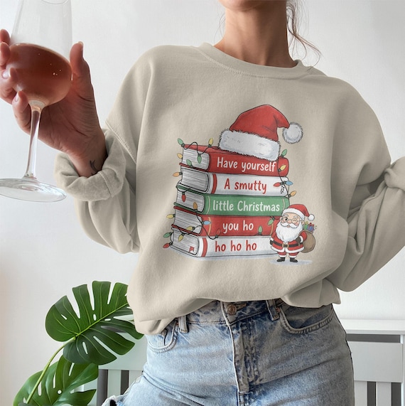 Christmas Book Shirt Christmas Book Club T-Shirts Christmas Library Librarian Christmas Bookish Gift Book Sweatshirt Cute Christmas Gift