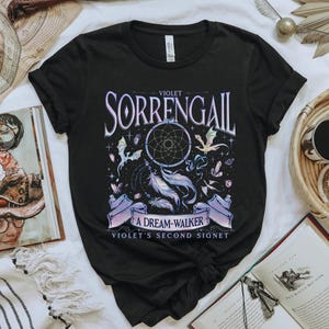 Violet Sorrengail Dreamwalker Shirt Fourth Wing Merch Empyrean Series Bookish Gift for Fantasy Readers Xaden Tairn Andarna BookTok Tee