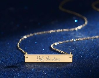 Collar de la Academia del Zodiaco: Desafía a las estrellas. Joyería literaria. Regalo romántico para amantes de los libros. Gemelos Vega. Merchandising de la Academia del Zodiaco. Collar Darius Acrux.