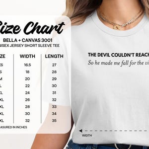 The Devil Couldn't Reach Me Shirt, Fall for the Villain Tee, Unisex Jersey Short Sleeve, Trendy Graphic Quote Shirt, Casual Outfit