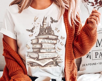 Potterhead T-Shirt,  Magic Wand Print, Perfect Wizard Shirt for HP Enthusiasts, Gift for Fans