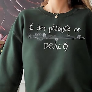 I Am Pledged To Death Hera Shirt Dark Academia Feminist Bookish gift Sweatshirt for Book Lovers Magic Ring Movie Gift Epic Fantasy Sweater
