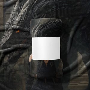 Dragon themed blanket, premium quality dragon design throw, cozy and warm dragon lover gift, perfect addition for home decor