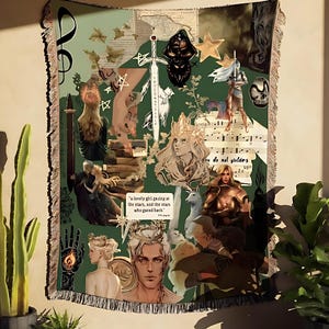TOG Tapestry Woven Blanket Bookish Gift for Readers Literary Fandom Gift fairycore Merch Ideal Christmas Gift for Book Lovers
