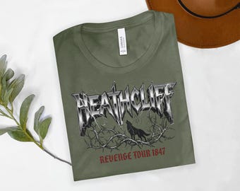 Camisetas da Turnê Heathcliff Revenge 1847, Moletons de O Morro dos Ventos Uivantes, Literatura Gótica, Dark Academia, Presente para Amantes de Livros, Irmãs Brontë
