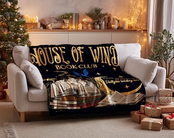 Sarah J Maas Acotar Decke, Rhysand und Feyre, Bücherwurm Decke, Velaris Night Court Decke, Buchliebhaber Decke, SJM Merch Fantasy Decor