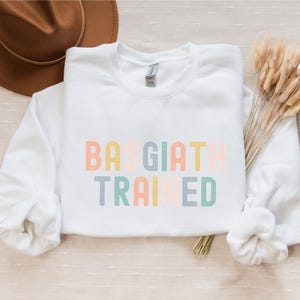 Basgiath Trained Sweatshirt, Fourth Wing Merch, Fantasy Bookish Cozy Pullover for Book Lovers Violet Sorrengail Onyx Storm Perfect Gift image 6