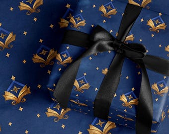 Wizard Wrapping Paper Dark Academia Gift Wrap Gift Gothic Gift Wrap Xmas Gift Wrap Christmas Wrapping Paper Book Lover Gift