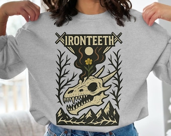 Ironteeth Sweatshirt Throne of Glass Manon Blackbeak Sarah J Maas Merch TOG Pullover Fantasy Reader Gift Bookish Hoodie BookTok SJM