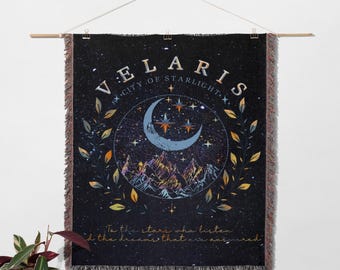 Night Court Blanket, Cozy Booktok Throw, Perfect for Curling Up with a Book, Gift for Fans & Book Lovers