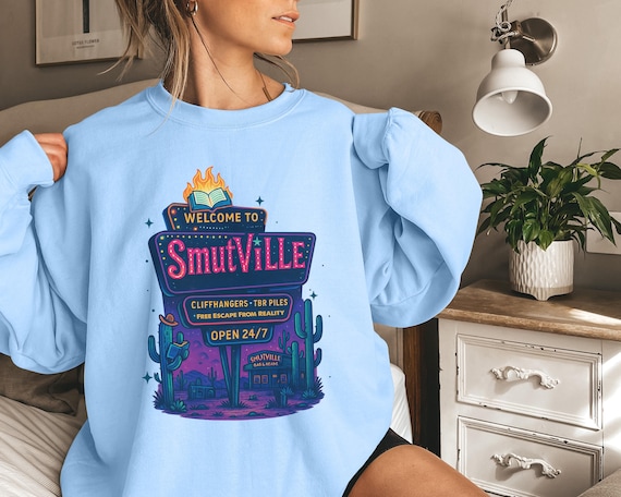 Buy Smutville Sweatshirt, Reading Sweatshirt, Book Lover Gift