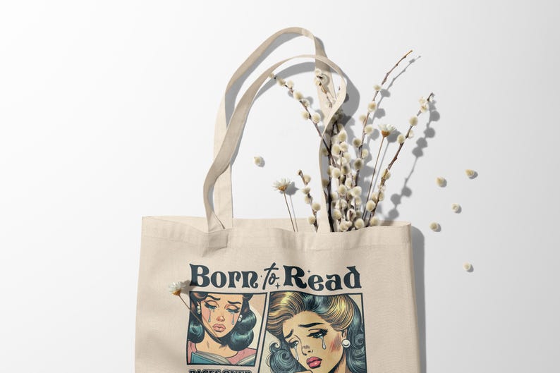 Bolso de mano para amantes de los libros, regalo para lectores, productos Booktok, regalos de romance oscuro para ratones de biblioteca, divertidos productos inspirados en ACOTAR. imagen 6