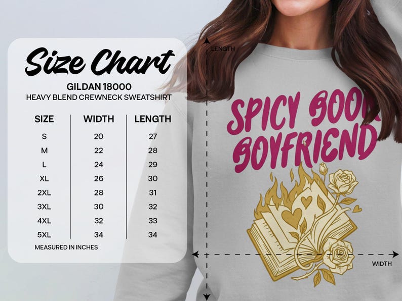 Spicy Good Boyfriend Shirt Design, Burning Book with Hearts and Roses, Book Lover Gift, Romantic Reader Graphic, Aesthetic Art, Valentine's