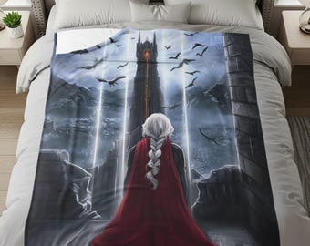 Couverture du trône de verre Sarah J Maas Merch Celaena Sardothien, héritière du feu Aelin Galathynius Cadeau livresques Décoration d'intérieur confortable Cadeau SJM