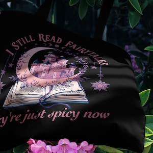 Tote Bag Book Lover Gift Reader Gift Book Gift Booktok Merch Dark Romance Bookworm Gifts ACOTAR Merch Cozy Library Gift