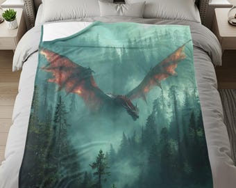 Fourth Wing Blanket, Xaden Riorson, Cozy Blanket, The Empyrean Series, Book Lover Gift, Onyx Storm Dragon Blanket, Booktok Merch Gift