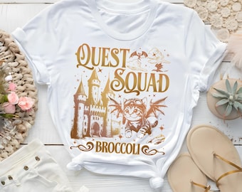 Fourth Wing Quest Squad Shirt Bookish Fantasy Tee Inspired by The Empyrean Series Violet and Xaden Booktok Gift for Her Iron Flame Merch