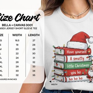 Funny Christmas Tee, Santa and Books Shirt, Humorous Xmas Graphic Tee, Holiday Reading Shirt, Festive Christmas T-shirt