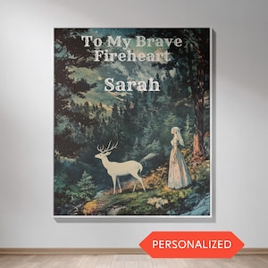 Personalized Throne of Glass Blanket Custom Fantasy Throw for Book Lovers Fireheart Aelin Inspired Cozy Gift for Her and SJM Fans
