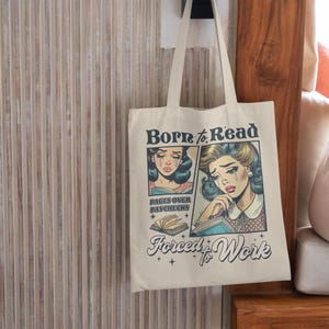 Bolso de mano para amantes de los libros, regalo para lectores, productos Booktok, regalos de romance oscuro para ratones de biblioteca, divertidos productos inspirados en ACOTAR. imagen 3