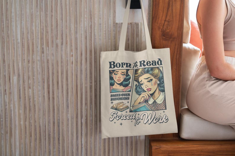 Bolso de mano para amantes de los libros, regalo para lectores, productos Booktok, regalos de romance oscuro para ratones de biblioteca, divertidos productos inspirados en ACOTAR. imagen 3