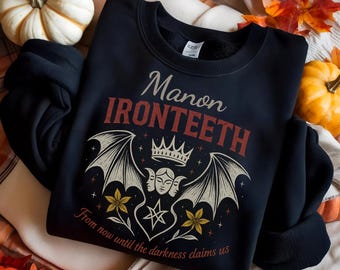 Manon Blackbeak Throne of Glass Sweatshirt Ironteeth Witchling Bookish Merch Sarah J Maas SJM Gift Cozy Fantasy Sweater BookTok Apparel