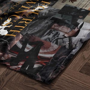 Collage Print Shorts, Vintage Aesthetic Shorts, Unique Graphic Shorts, Artistic Design Shorts, Streetwear Fashion Shorts