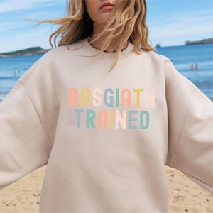 Basgiath Trained Sweatshirt, Fourth Wing Merch, Fantasy Bookish Cozy Pullover for Book Lovers Violet Sorrengail Onyx Storm Perfect Gift image 4
