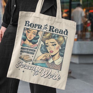 Bolso de mano para amantes de los libros, regalo para lectores, productos Booktok, regalos de romance oscuro para ratones de biblioteca, divertidos productos inspirados en ACOTAR. imagen 1