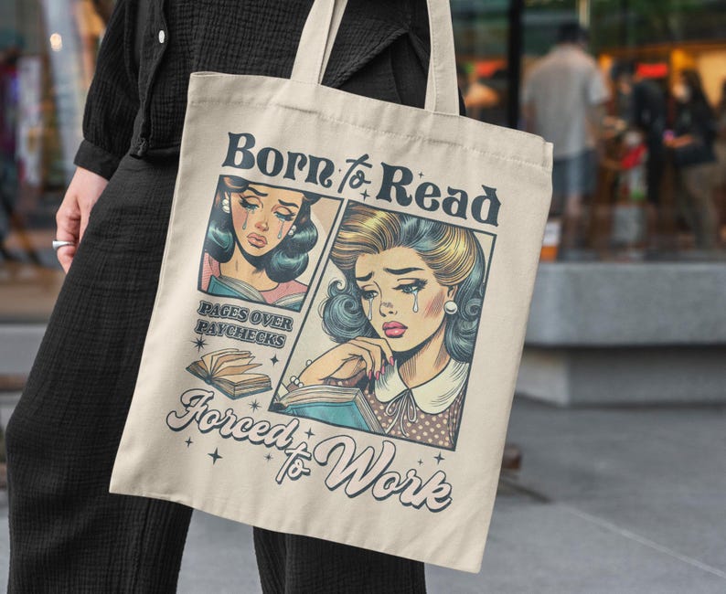 Bolso de mano para amantes de los libros, regalo para lectores, productos Booktok, regalos de romance oscuro para ratones de biblioteca, divertidos productos inspirados en ACOTAR. imagen 1