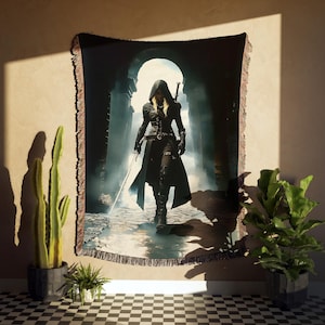 Literary Fandom Gift Blanket | TOG & Fireheart Tapestry | fairycore Fantasy Blanket | To Whatever End Decor