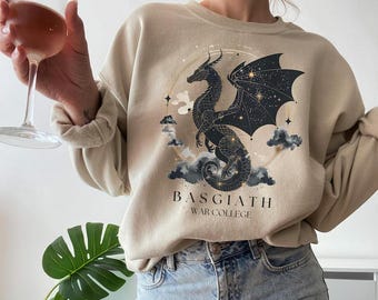 Basgiath War College Sweatshirt Fourth Wing Merch Fantasy Bookish Gift for Readers and Empyrean Series Fans Violet Xaden Romantasy Tee