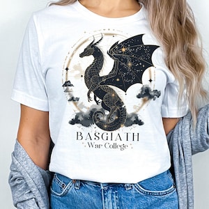 Basgiath War College Shirt, fourth wing, fourth wing merch, Xaden Riorson, Violet Sorrengail, Bookish Fashion Gift