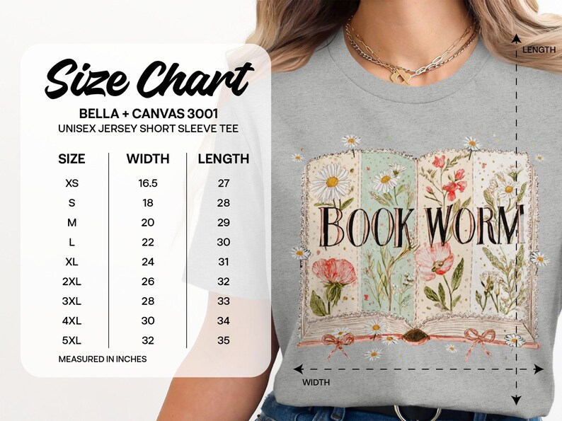 Book Worm Floral Graphic Tee, Unisex Jersey Short Sleeve T-Shirt, Cute Book Lover Shirt, Literary Gift, Reading Enthusiast Top