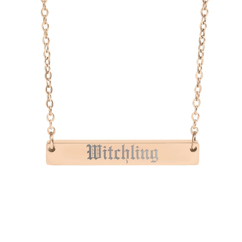 Witchling necklace, gothic jewelry, witchy aesthetic, spooky jewelry, occult charm, halloween accessory, gift for witches