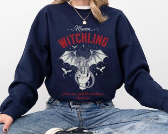 Manon Blackbeak Witchling Sweatshirt Throne of Glass Merch Sarah J Maas Shirt Bookish Gift Kingdom of Ash SJM Fantasy Reader Apparel