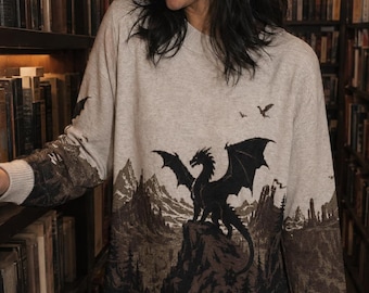 Fourth Wing Knitted Sweater, Basgiath War College Jumper, Rebecca Yarros Dragon Rider Bookish Gift, Fantasy Reader Jacquard Knitwear for Her