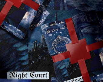 Night Court Velaris Blanket Sarah J Maas ACOTAR Rhysand and Feyre Book Lover Gift A Court of Thorns and Roses Bookish Decor The Night Court